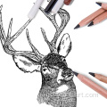 12pcs/4色の木炭色の柔らかいパステル描画鉛筆